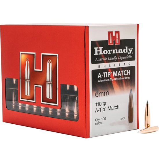 HORN BLT 6MM 110GR A-TIP MATCH .243 100/10 - Sale